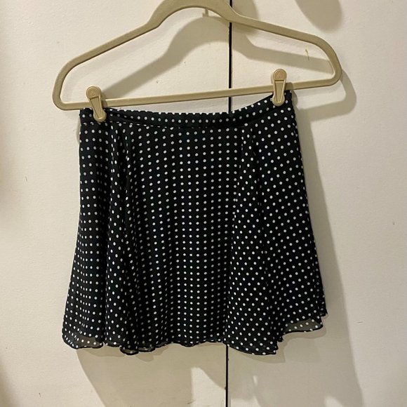BCBG Generation Polka Dot Flounce Skirt - Picture 4 of 4